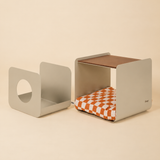 Dimora • Litter Box Side Table in Walnut-Stained Oak