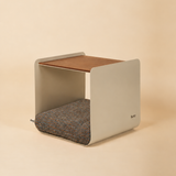 Dimora • Litter Box Side Table in Walnut-Stained Oak
