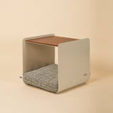 Dimora • Litter Box Side Table in Walnut-Stained Oak