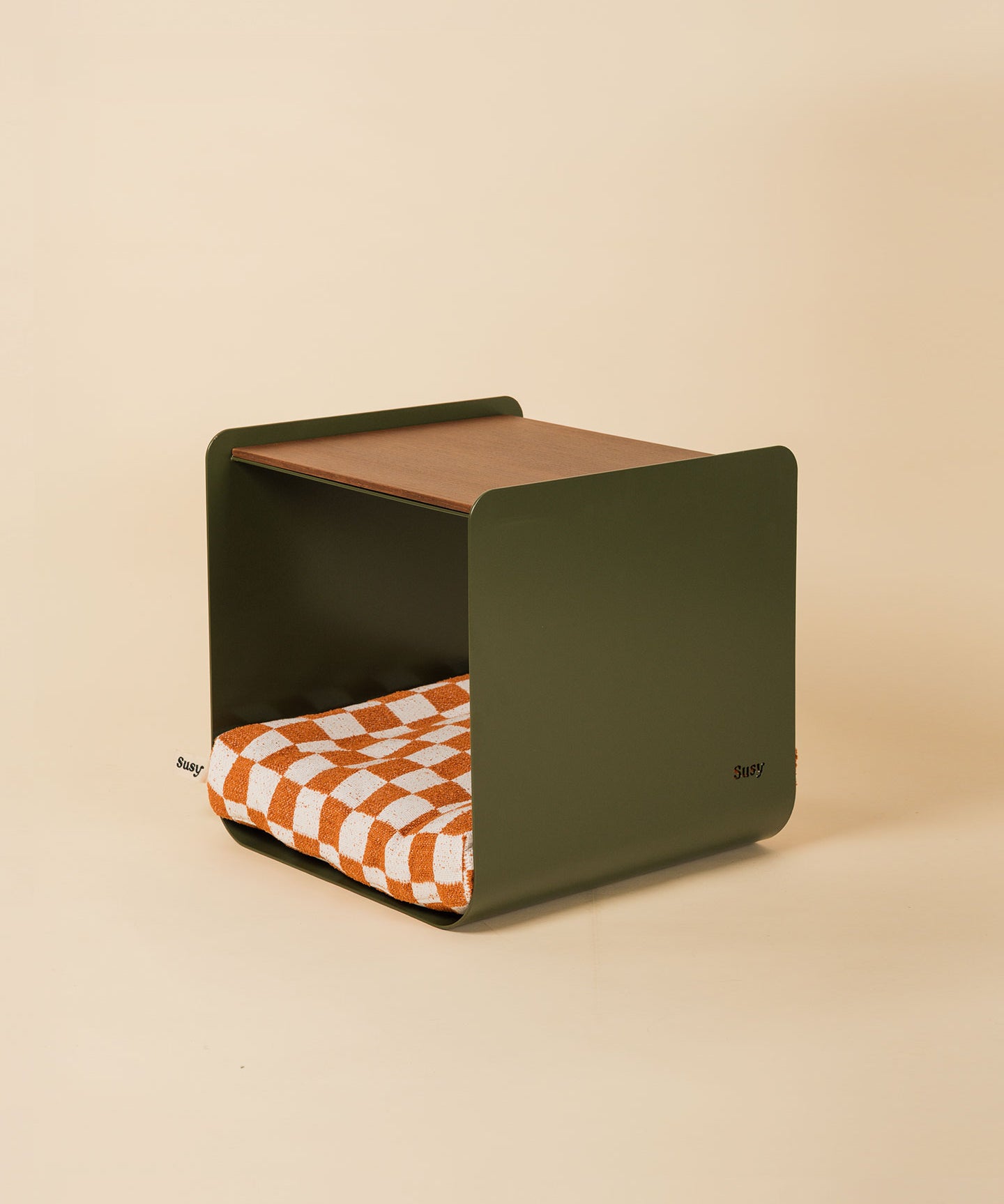 Dimora • Litter Box Side Table in Walnut-Stained Oak