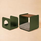Dimora • Litter Box Side Table in Walnut-Stained Oak
