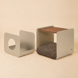 Dimora • Litter Box Side Table in Walnut-Stained Oak