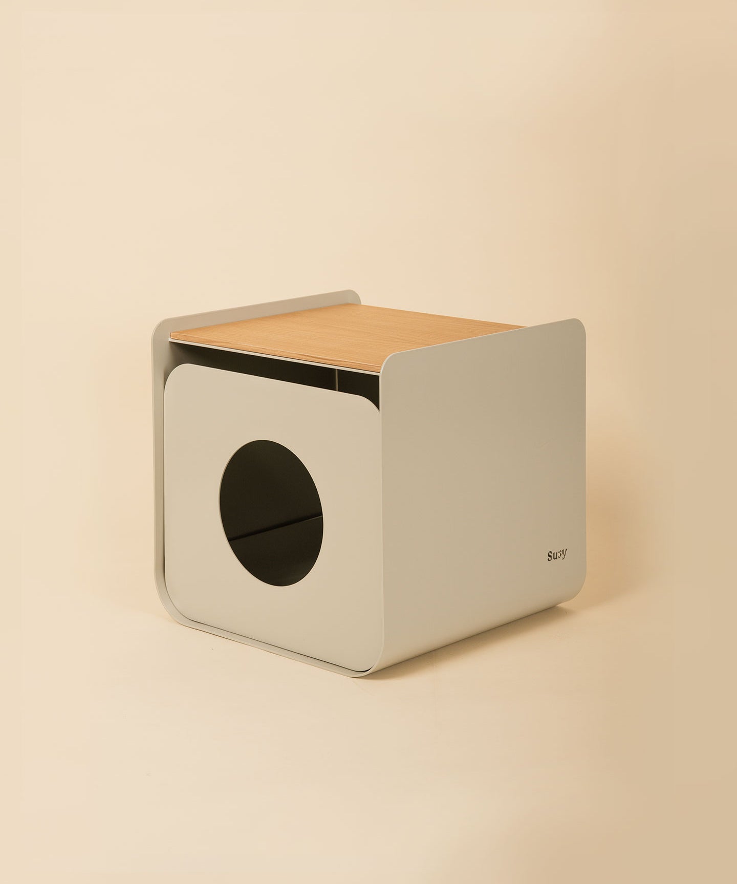 Dimora • Litter Box Side Table in Natural Oak