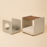 Dimora • Litter Box Side Table in Walnut-Stained Oak