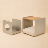 Dimora • Litter Box Side Table in Natural Oak