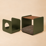 Dimora • Litter Box Side Table in Walnut-Stained Oak