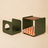Dimora • Litter Box Side Table in Walnut-Stained Oak