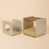 Dimora • Litter Box Side Table in Walnut-Stained Oak